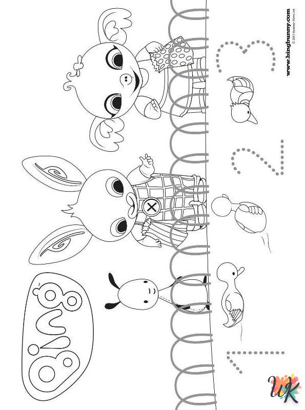 image de coloriage Bing Bunny  pour enfant