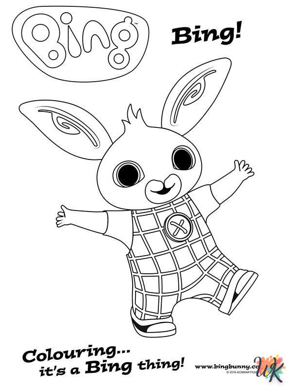 coloriage Bing Bunny  à imprimer pour enfant de 12 ans