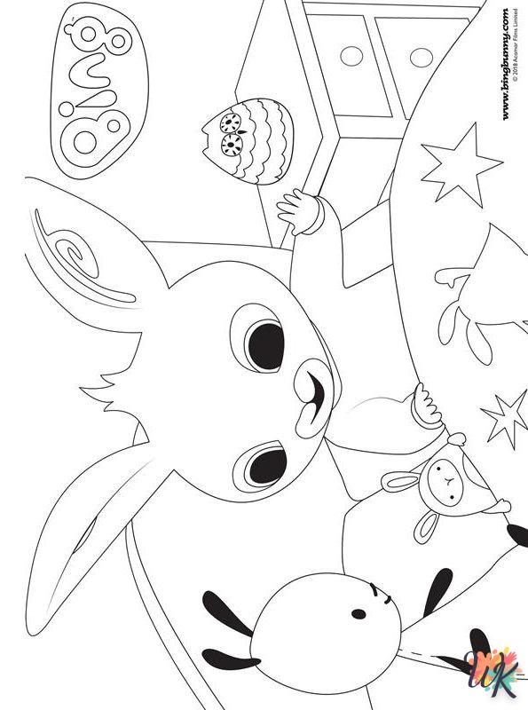 coloriage Bing Bunny  pour enfant de 5 ans 1