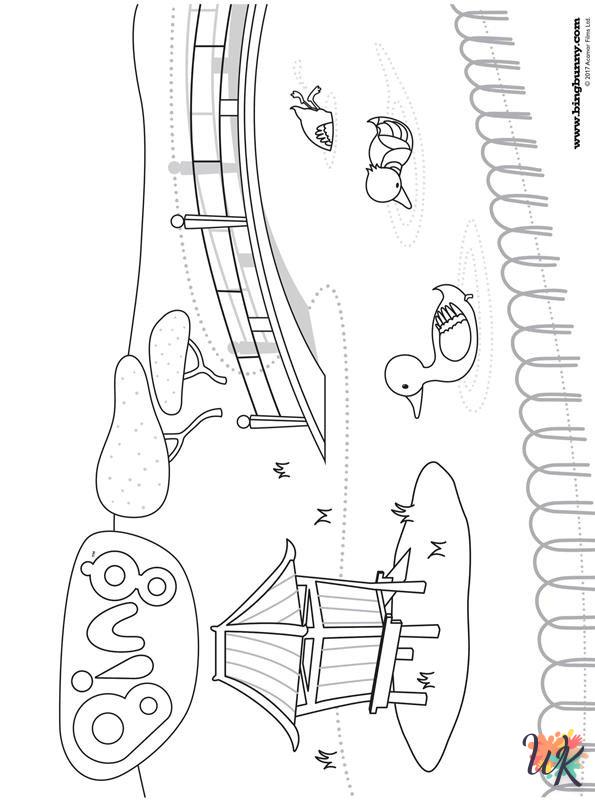 coloriage Bing Bunny  pour enfant de 5 ans