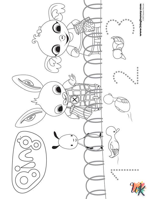 coloriage Bing Bunny  a dessiner et imprimer