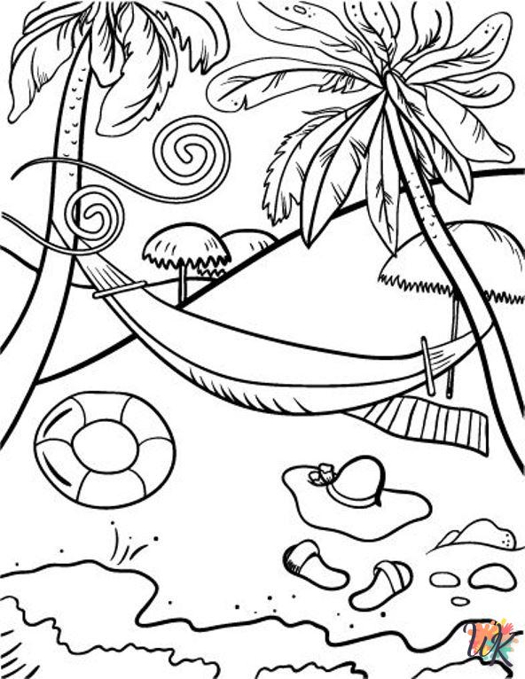 coloriage s Plage  enfant 2 ans a imprimer