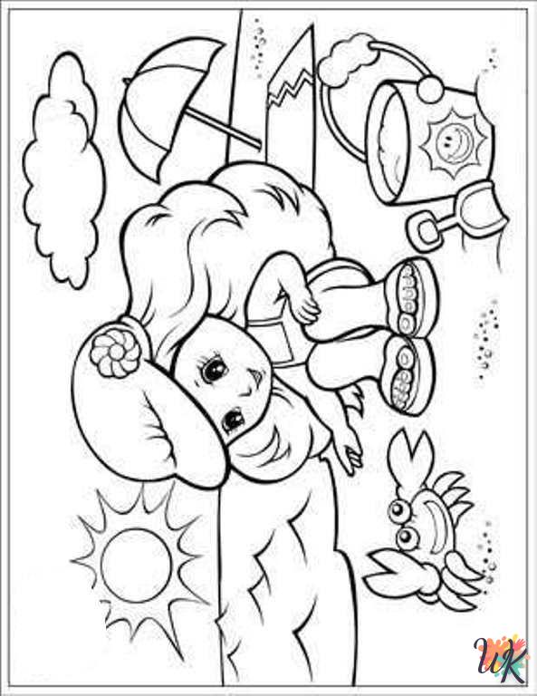 coloriage s Plage  pour bebe a imprimer