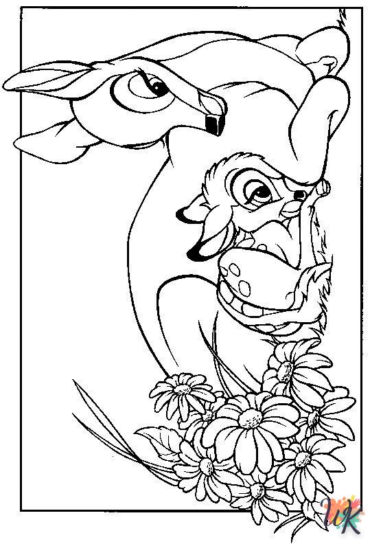 coloriage Bambi  pour enfant