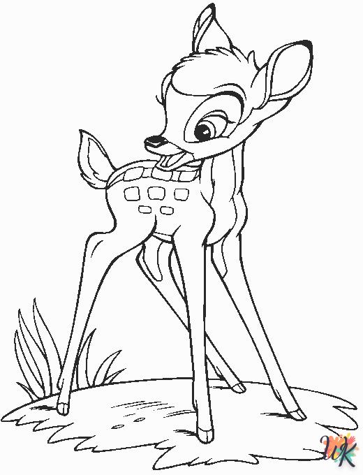 coloriage Bambi  a dessiner et imprimer