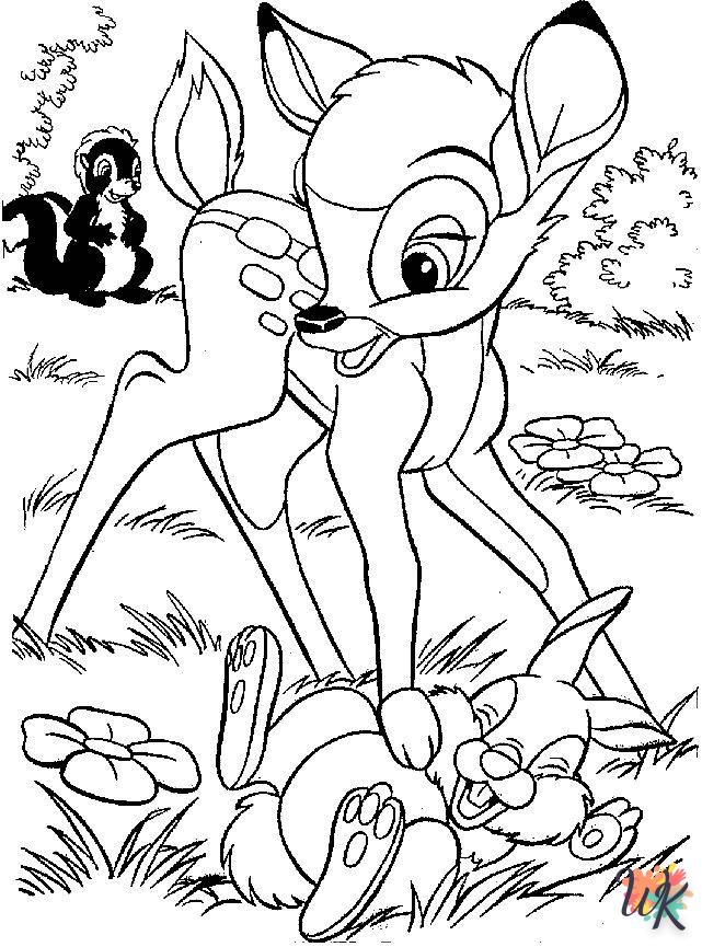 coloriage Bambi  en ligne a colorier