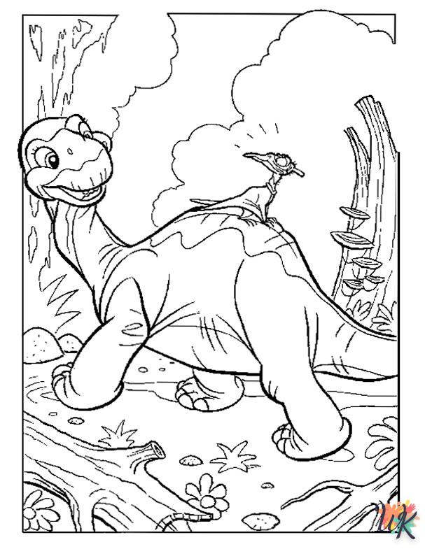 coloriage Bébé Dino  a dessiner et imprimer