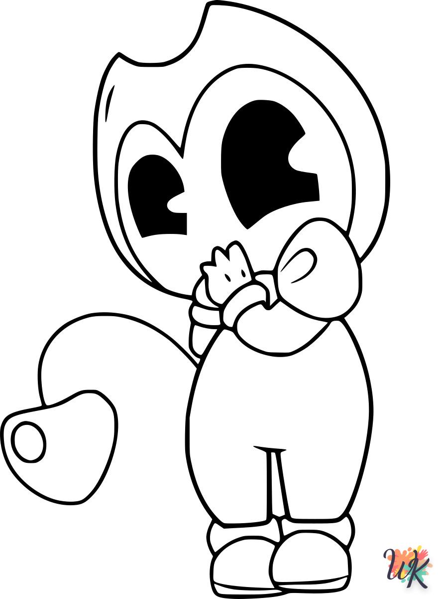 coloriage Bendy  bebe animaux a imprimer gratuit