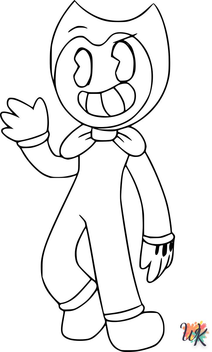 coloriage Bendy  pour enfant a imprimer gratuit