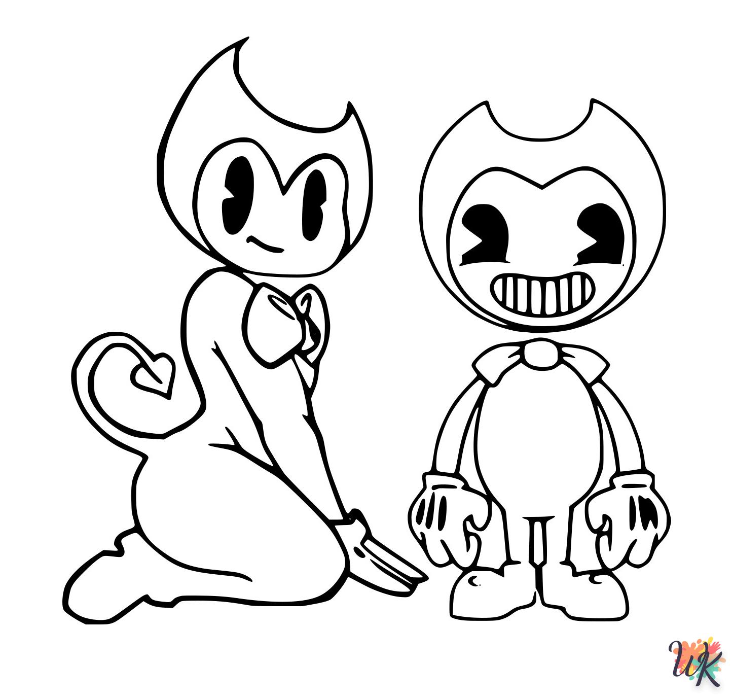 coloriage Bendy  pour enfant de à imprimer