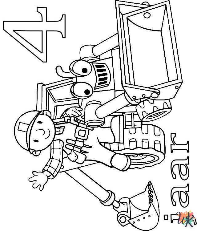 coloriage Bob The Builder  pour enfant de 5 ans