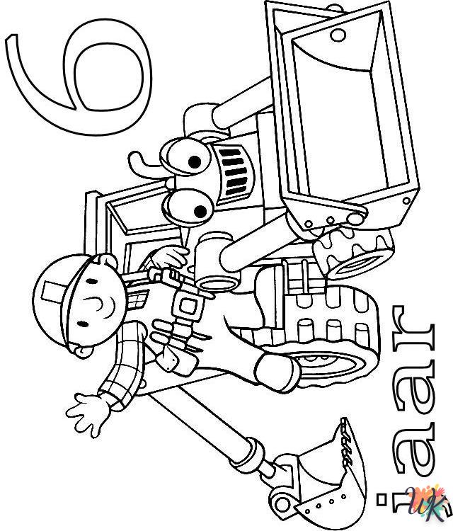 coloriage Bob The Builder  à imprimer pour enfant de 6 ans