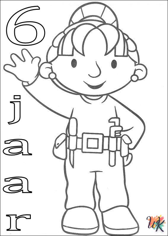 coloriage Bob The Builder  enfant 7 ans a imprimer