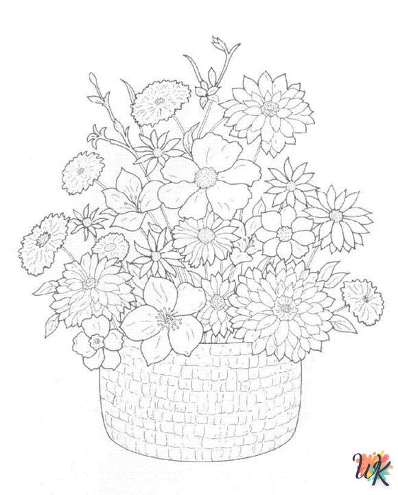 coloriage bouquet  enfant 2 ans a imprimer