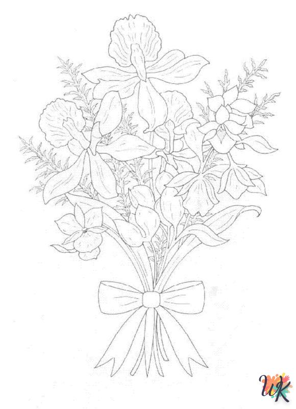 coloriage bouquet  pour enfant de 5 ans