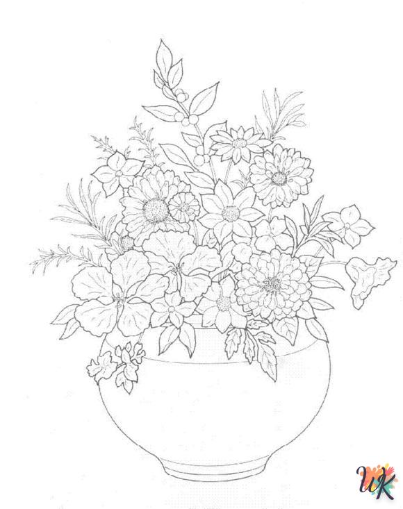 a imprimer coloriage bouquet  gratuit