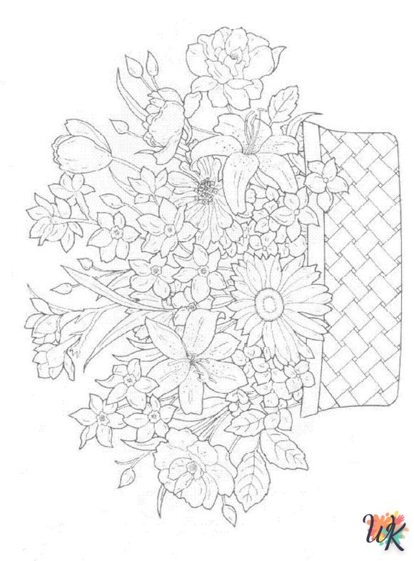 coloriage bouquet  pour enfant