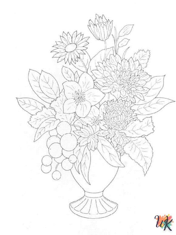 coloriage bouquet  magique à faire en ligne 1