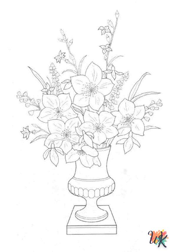 coloriage bouquet  magique à faire en ligne