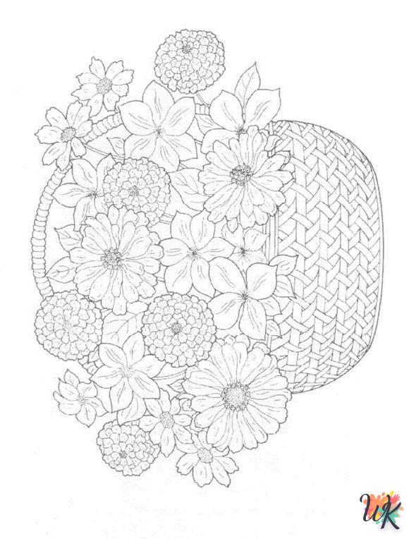 imprimer coloriage bouquet  gratuit