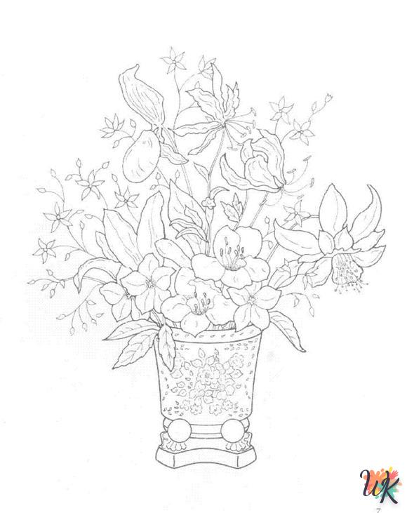 coloriage bouquet  à imprimer gratuit 1