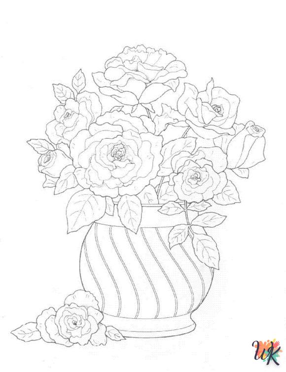 coloriage bouquet  pour enfants