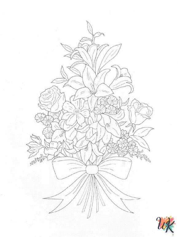 coloriage bouquet  a imprimer gratuit