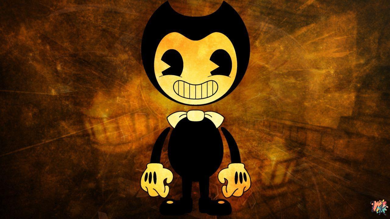 coloriage Bendy  sonic en ligne gratuit à imprimer 1