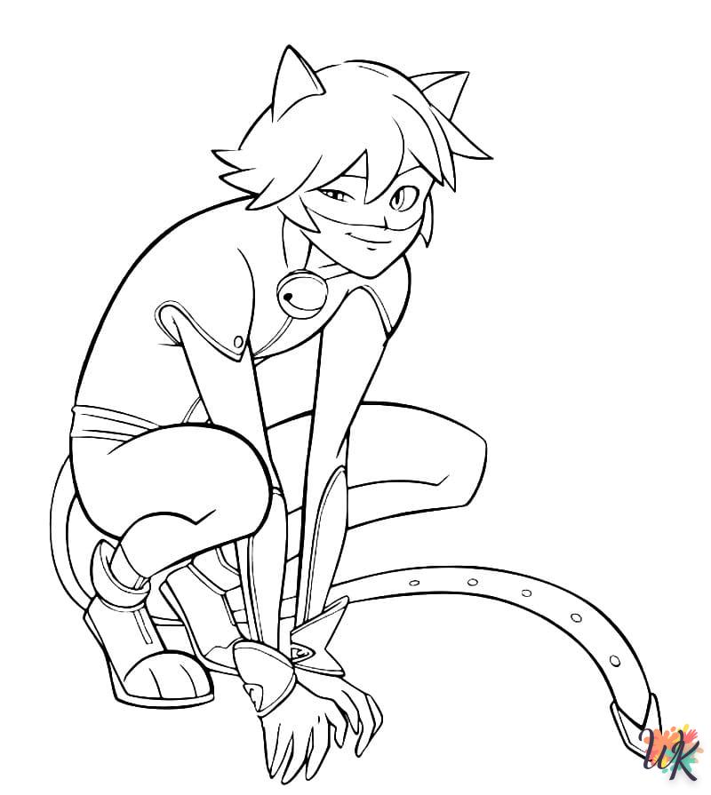 Coloriage Cat Noir 23