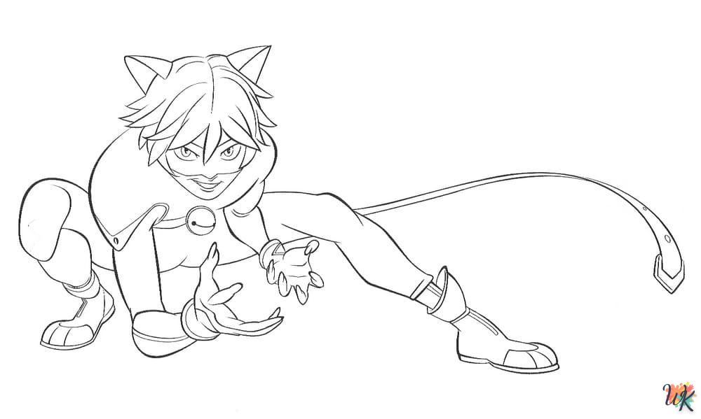 Coloriage Cat Noir 30