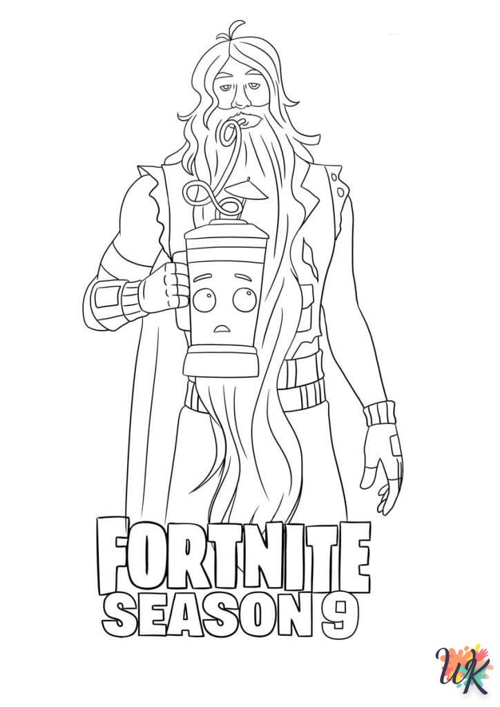 coloring Fortnite  and cutting to print 1