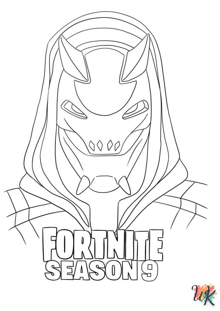 coloring Fortnite  to print child 5 years old