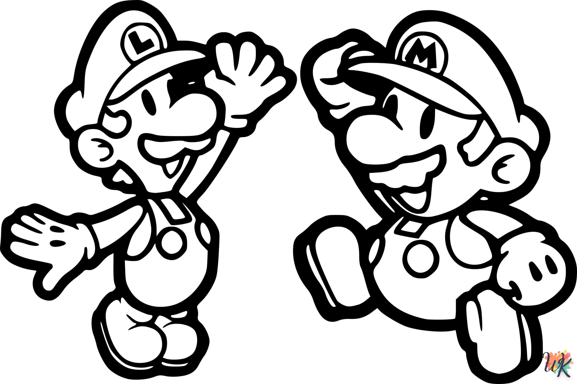 coloriage Super Mario  en ligne gratuit pour 12 ans 1