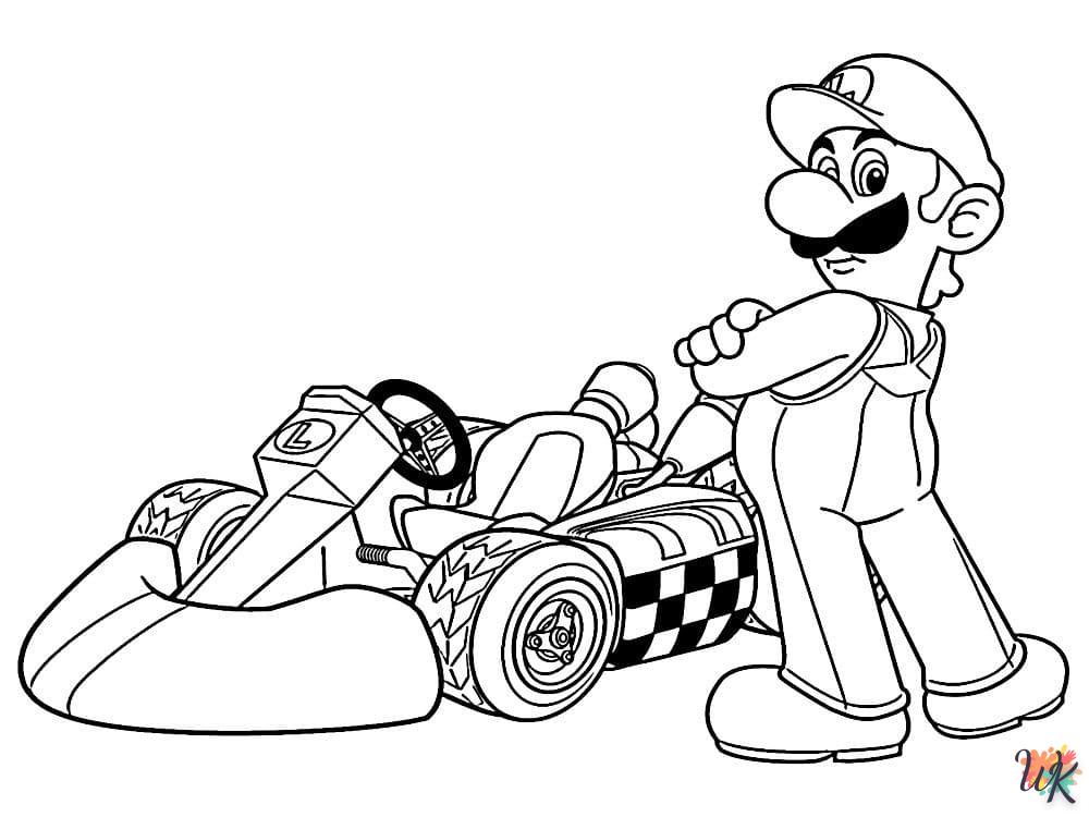 coloriage Super Mario  et decoupage 2