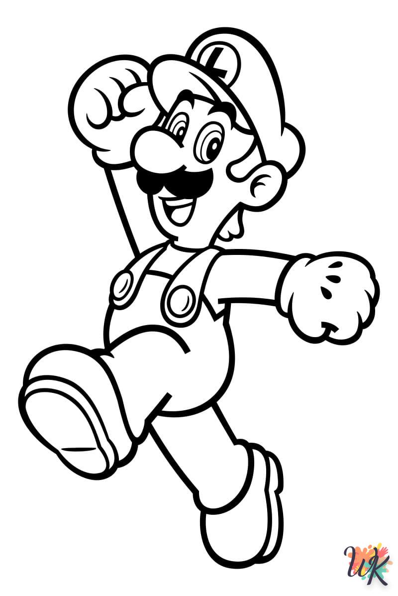 coloriage Super Mario  a colorier en ligne gratuitement