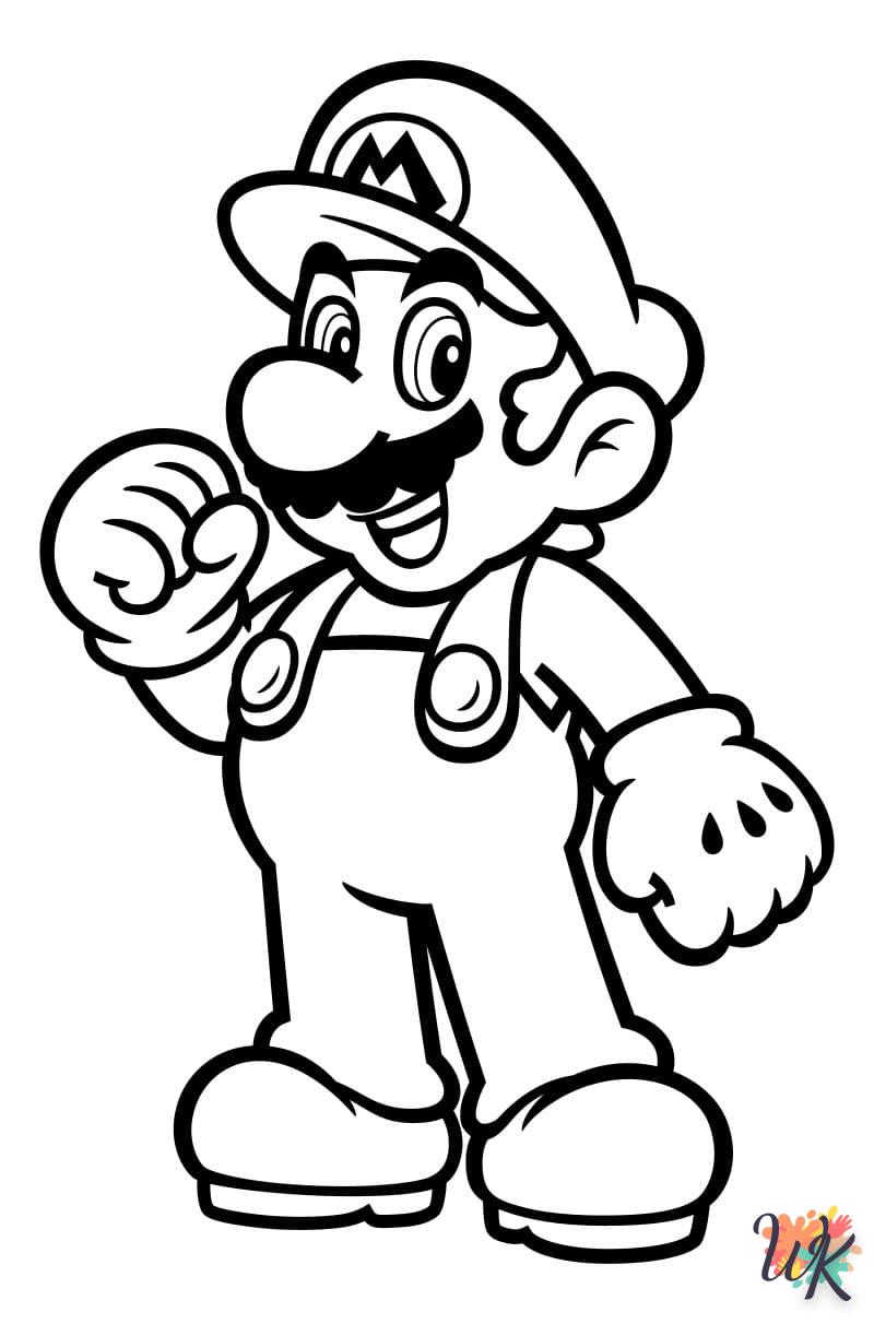 coloriage Super Mario  à imprimer gratuitement pdf