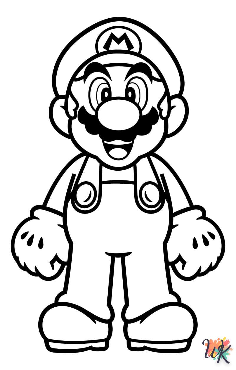coloriage Super Mario  enfant 2 ans a imprimer 2