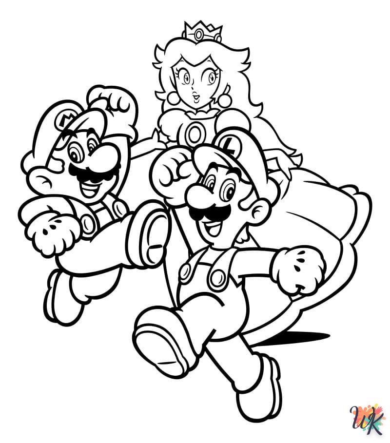 coloriage Super Mario  bebe à imprimer