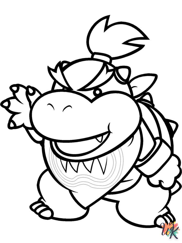 image de coloriage Super Mario  pour enfant 2