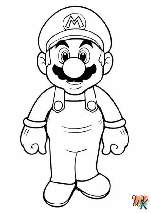 coloriage Super Mario  enfant 8 ans a imprimer