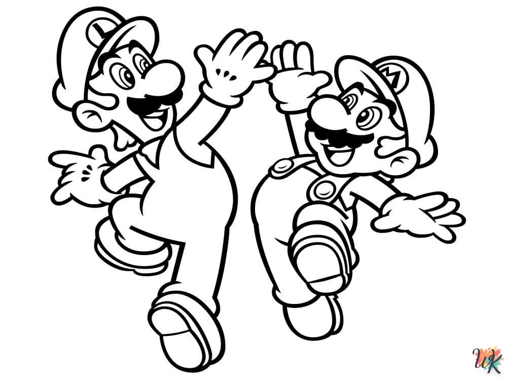 coloriage Super Mario  et dessin a imprimer