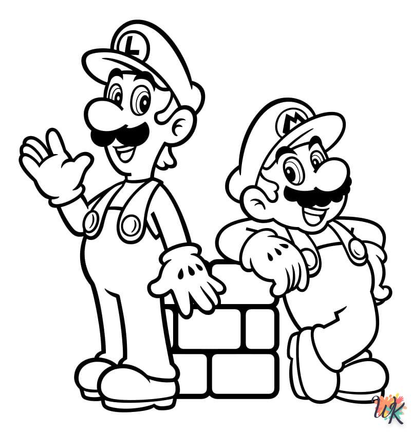 coloriage Super Mario  en ligne adulte gratuit