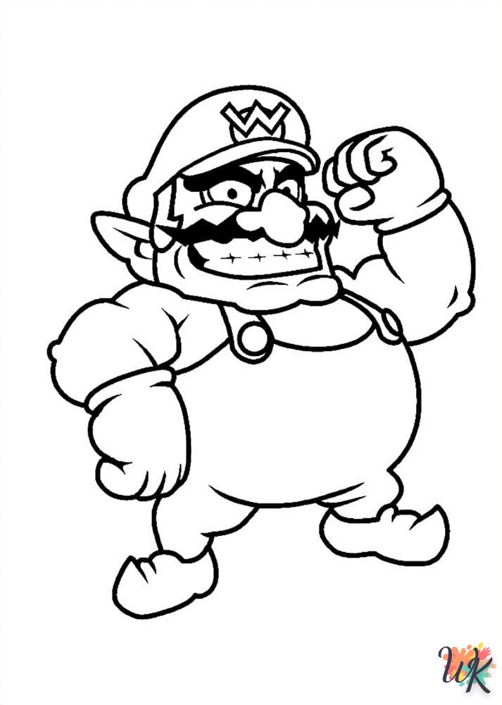 coloriage Super Mario  à imprimer pour enfant de 10 ans 1