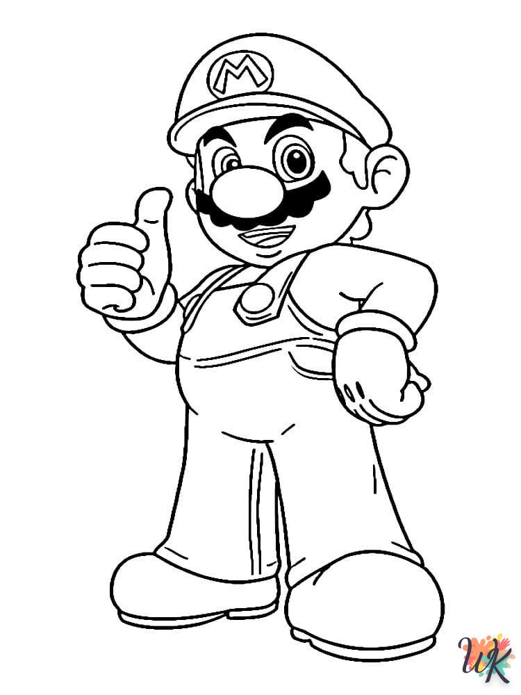 coloriage Super Mario  à imprimer pdf gratuit 1