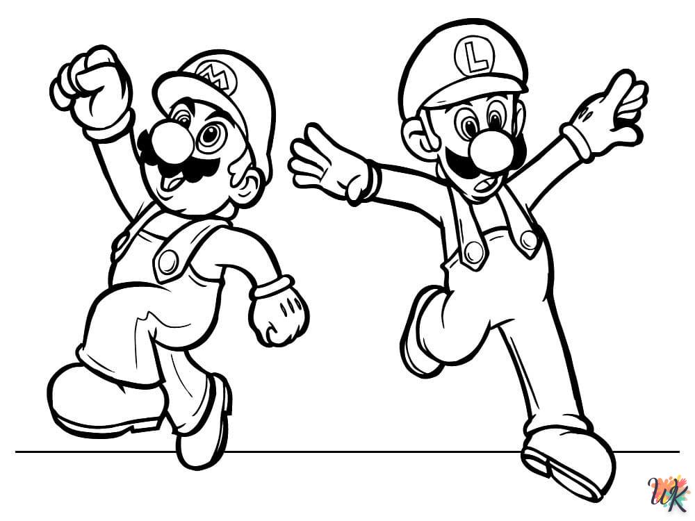 alphabet coloriage Super Mario  en ligne 1