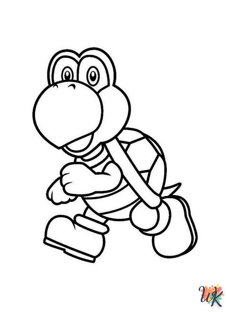 alphabet coloriage Super Mario  en ligne