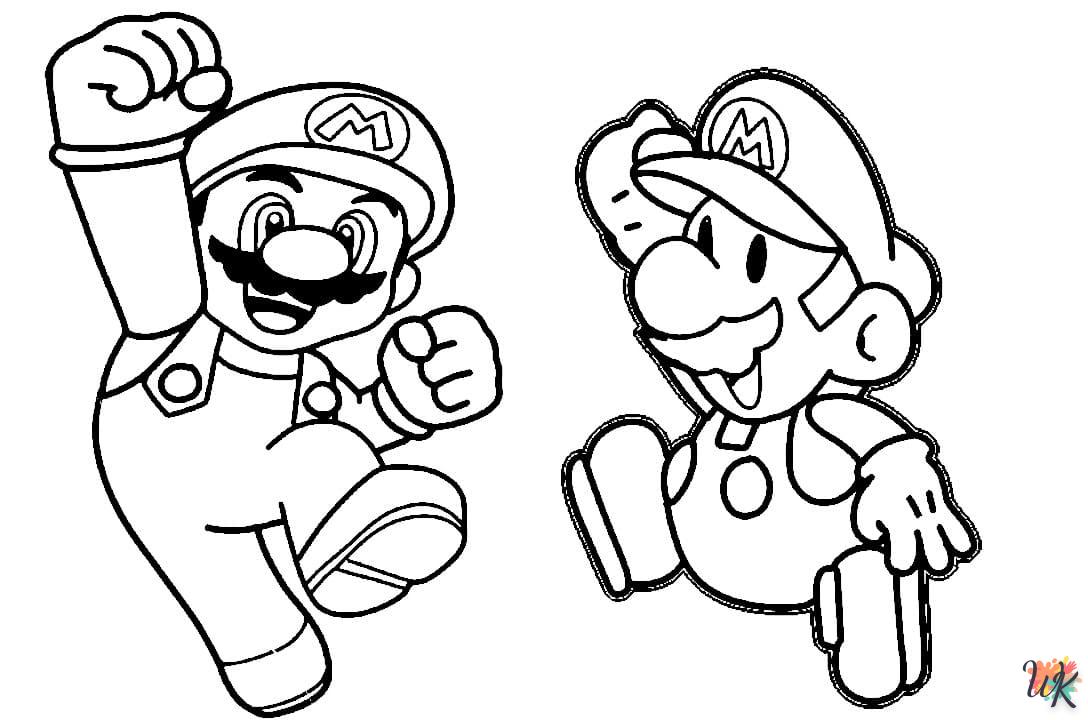 coloriage Super Mario  pour enfant de 3 ans