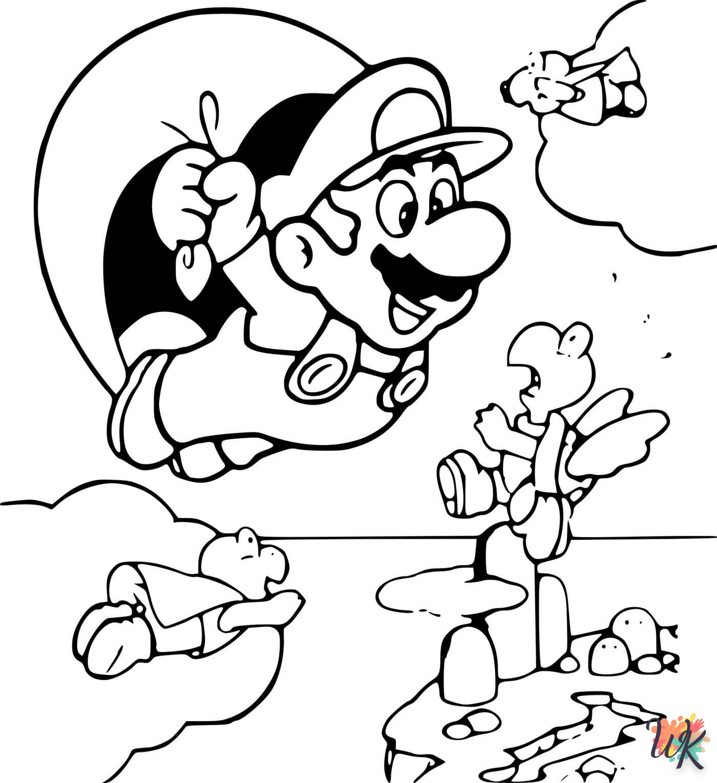 coloriage Super Mario  pour enfant gratuit 1