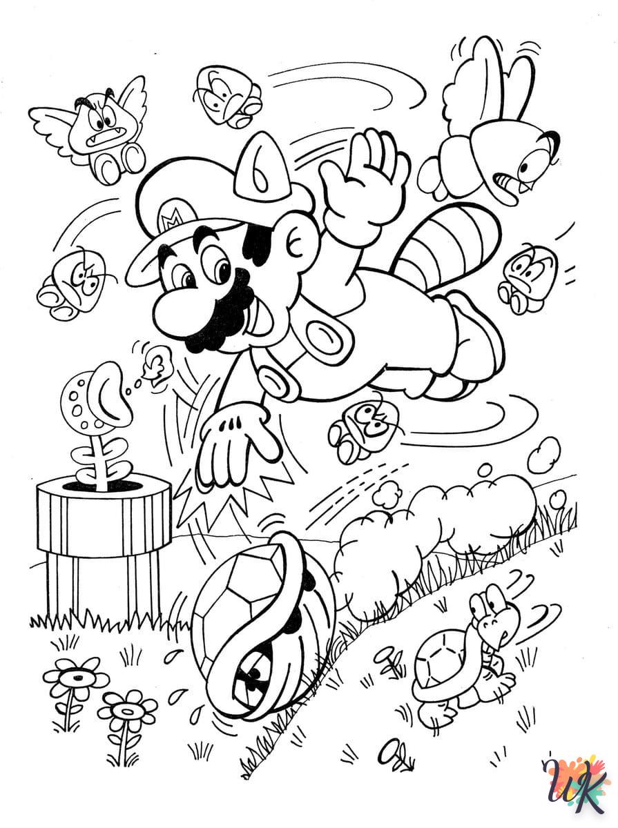 coloriage Super Mario  pour enfants a imprimer gratuit 1