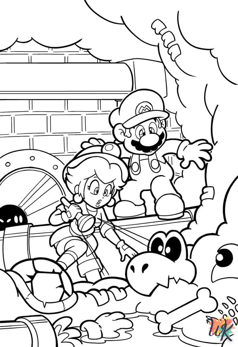imprimer coloriage Super Mario  pour enfant 1